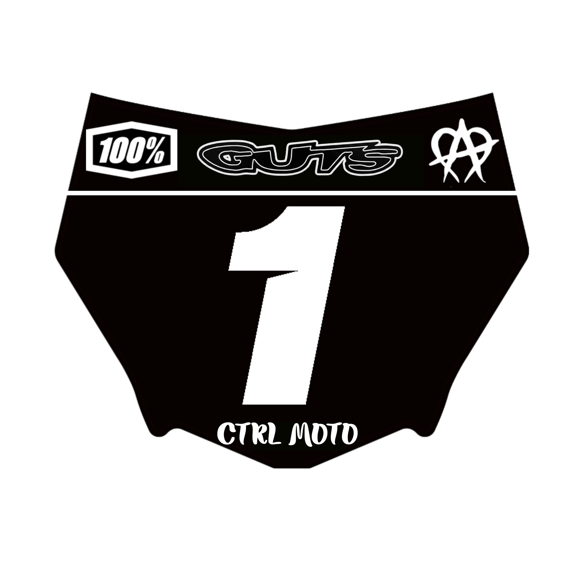 Motocutz Plate Decal #1